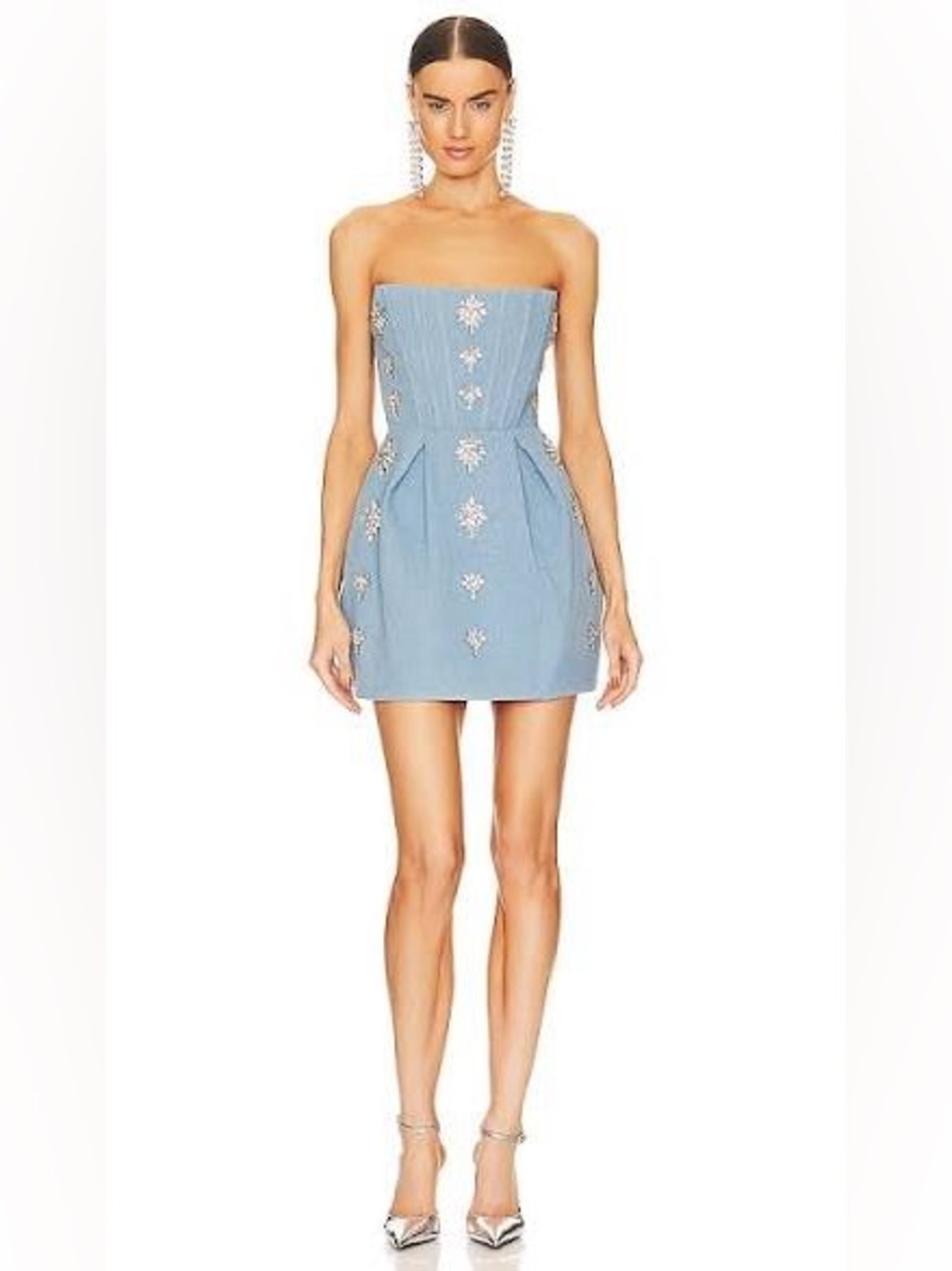 Maraya Denim Diamond Mini Dress